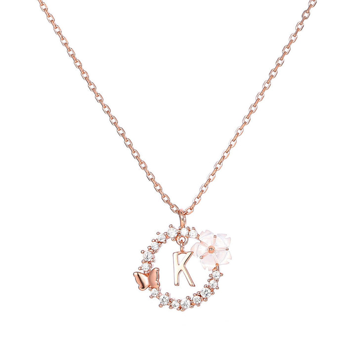 Ensemble Lettre & Fleurs Blanches de Printemps