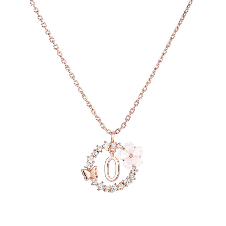 Ensemble Lettre & Fleurs Blanches de Printemps