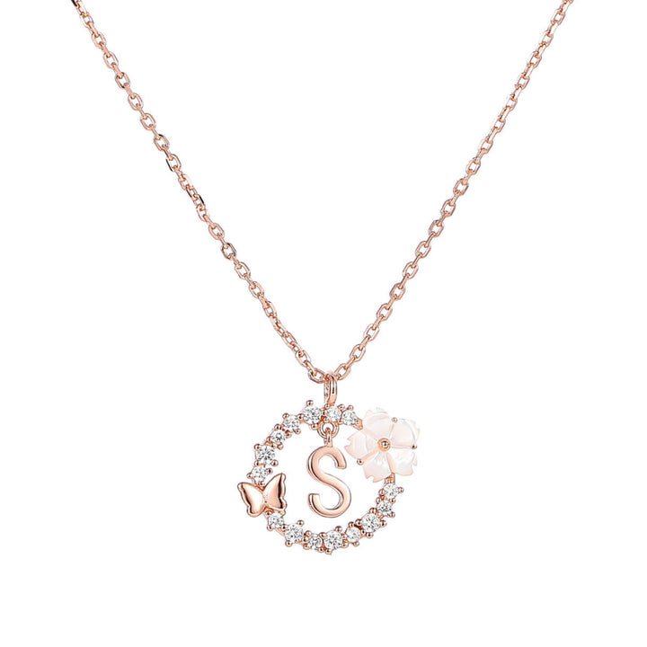 Ensemble Lettre & Fleurs Blanches de Printemps