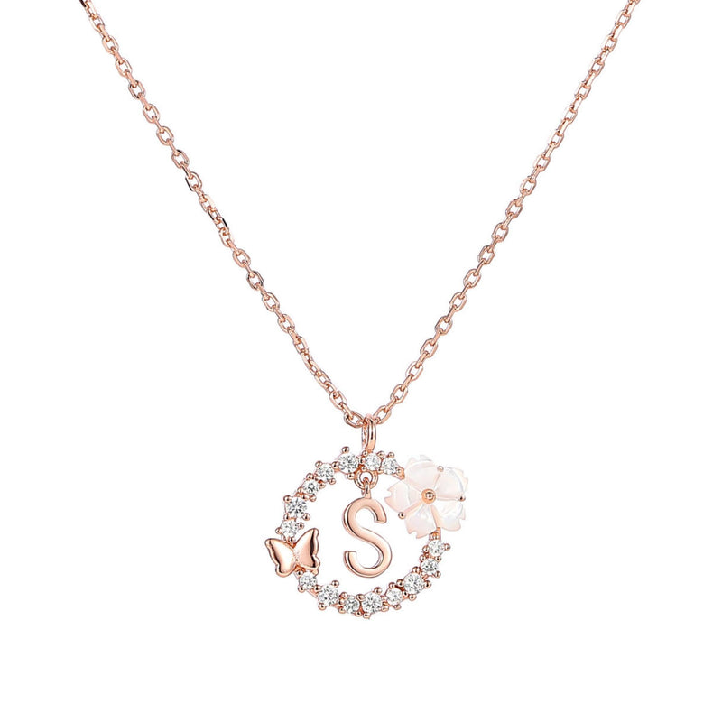 Ensemble Lettre & Fleurs Blanches de Printemps