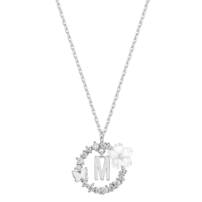 Collier Lettre Argent, S925