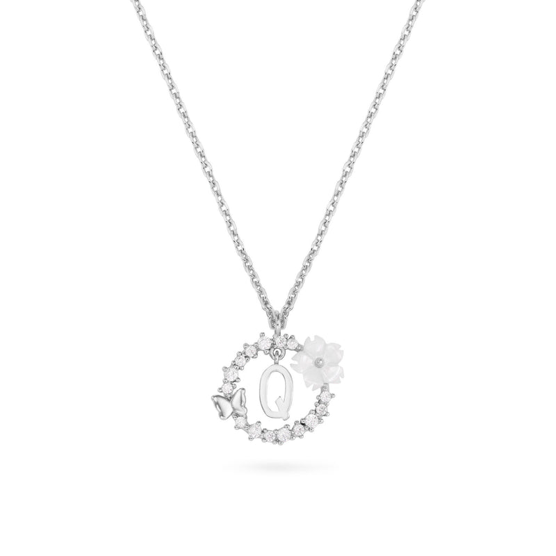 Collana con lettera in argento, S925