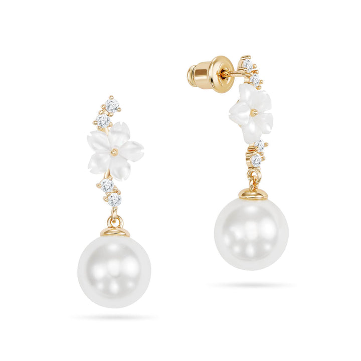 Boucles d'oreilles Cascade Pearl Or