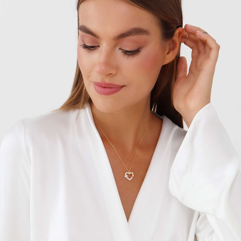 Collier Sparkling Heart Or