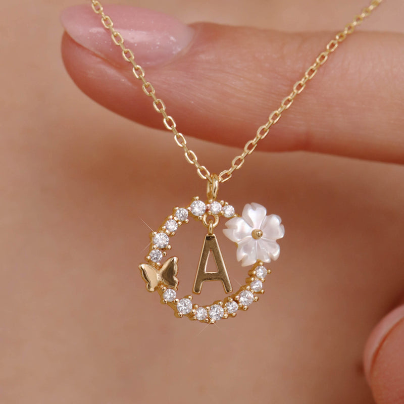 Collier Lettre Or, S925