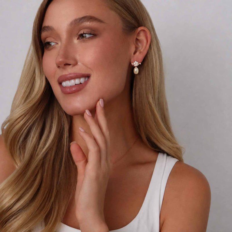 Sparkle Pearl Earrings