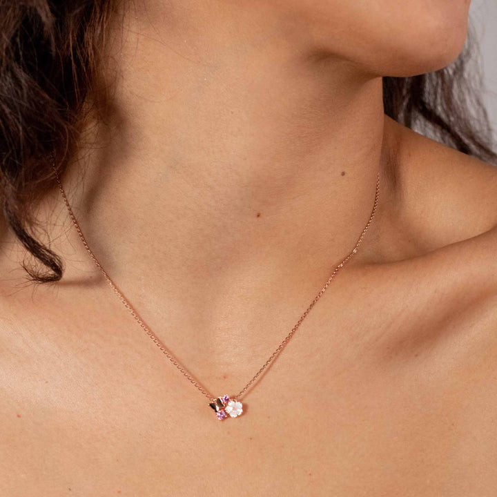 Collier Pink Butterfly, S925