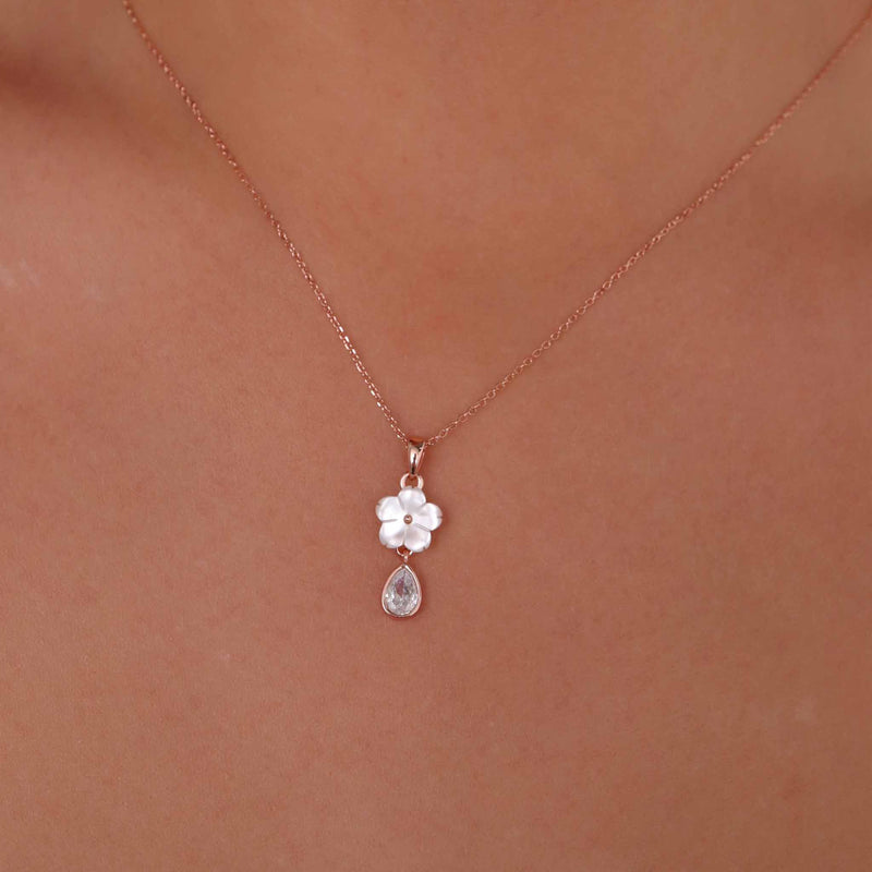 Collier Flower Drop, S925