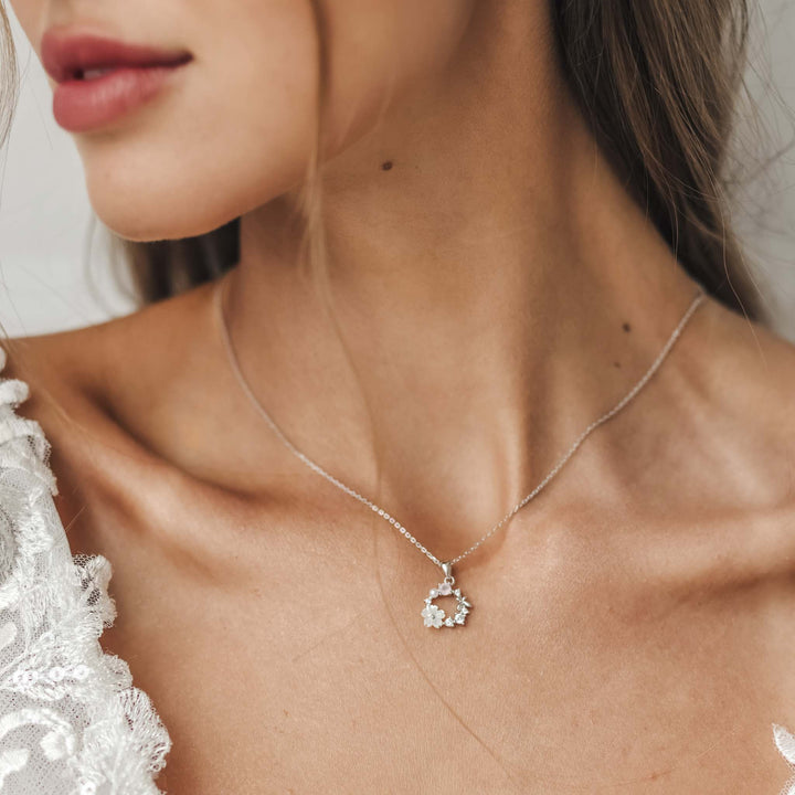 Collier Fleur Printemps, argent