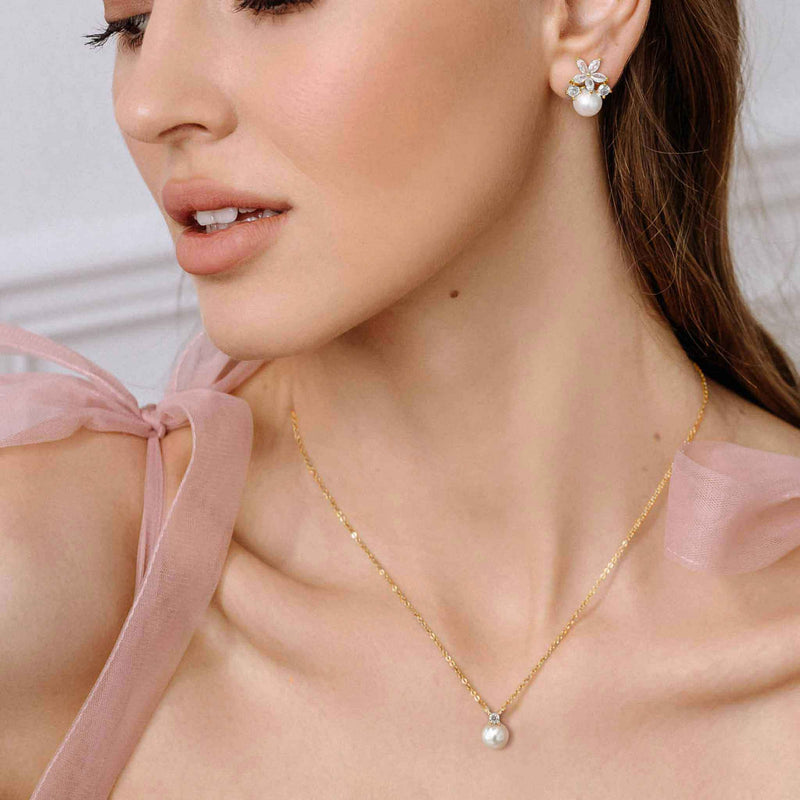 Perla Gold Flower Set