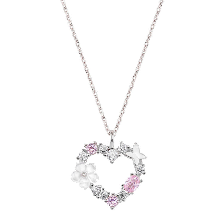 Collier Sparkling Heart Argent, S925