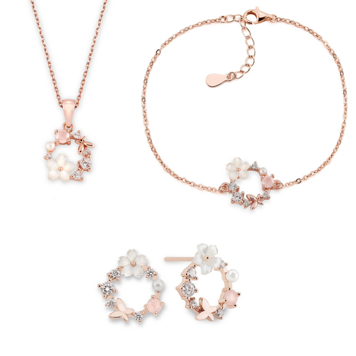 Ensemble Fleur Blanche Printemps