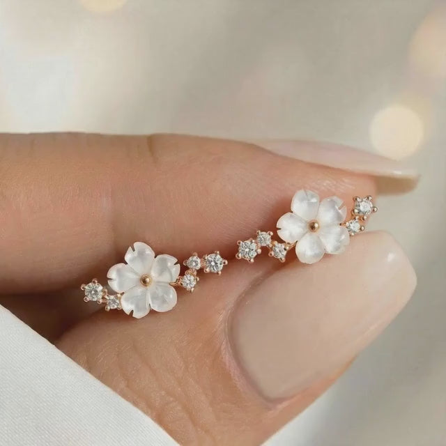 Boucles d'oreilles Sparkle or rose