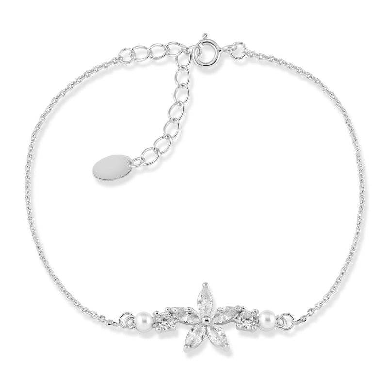 Bracelet Fleur argent, S925