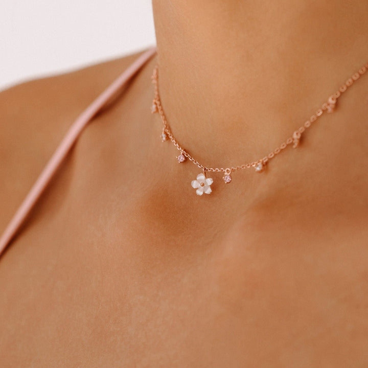 Collana Lia oro rosa, S925