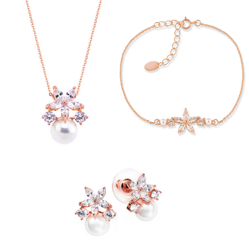 Ensemble Fleur or rose