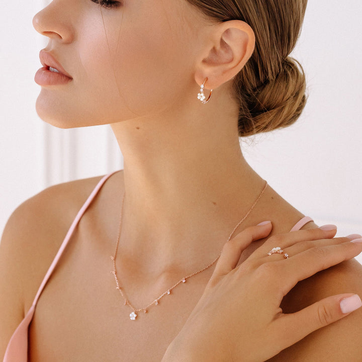 Collana Lia oro rosa, S925