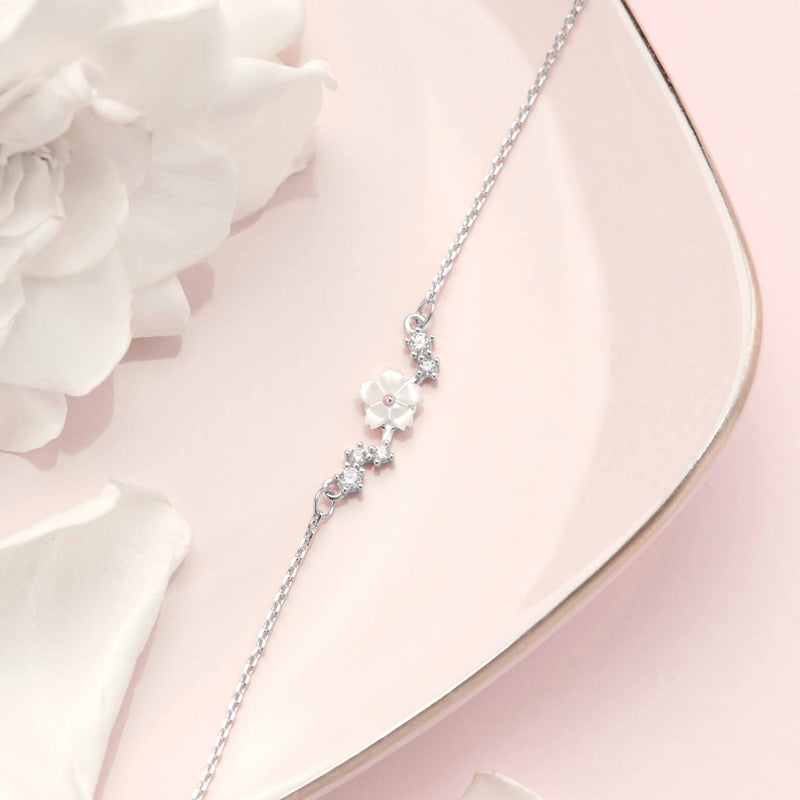 Collier De Fleurs Sparkle Argent, S925