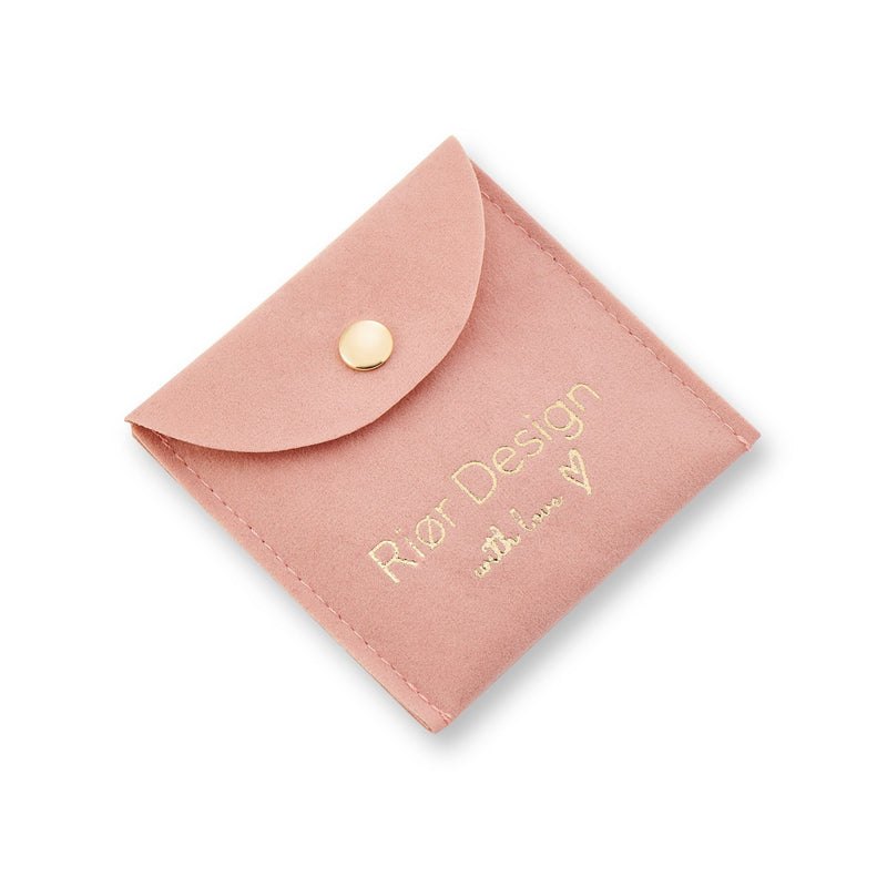 Collier Fleurs avec perle, S925 plaqué or rose